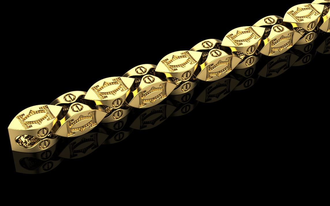 Chain 210125 cartier 3D print model_11