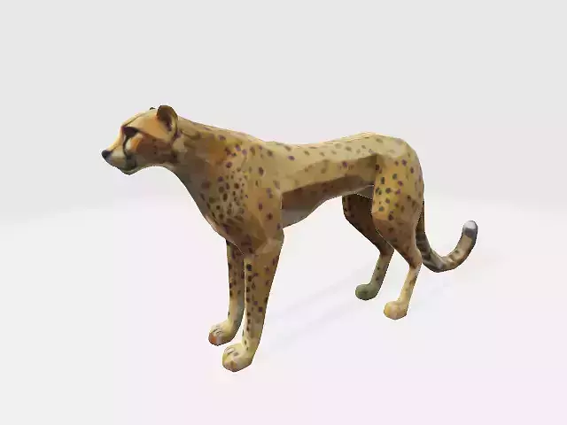 Lowpoly cheetah