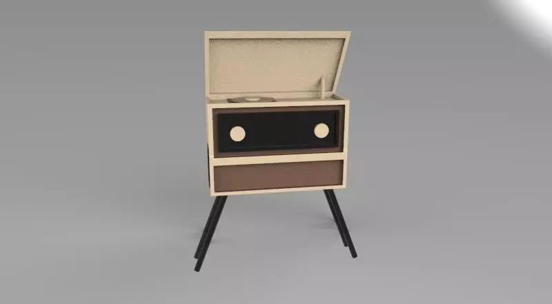 Gramofon Vintages 3D print model_0
