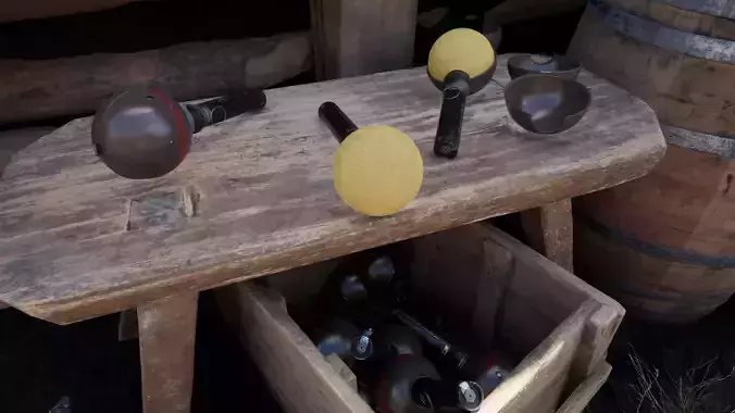 British No74 Sticky Grenade 3D model