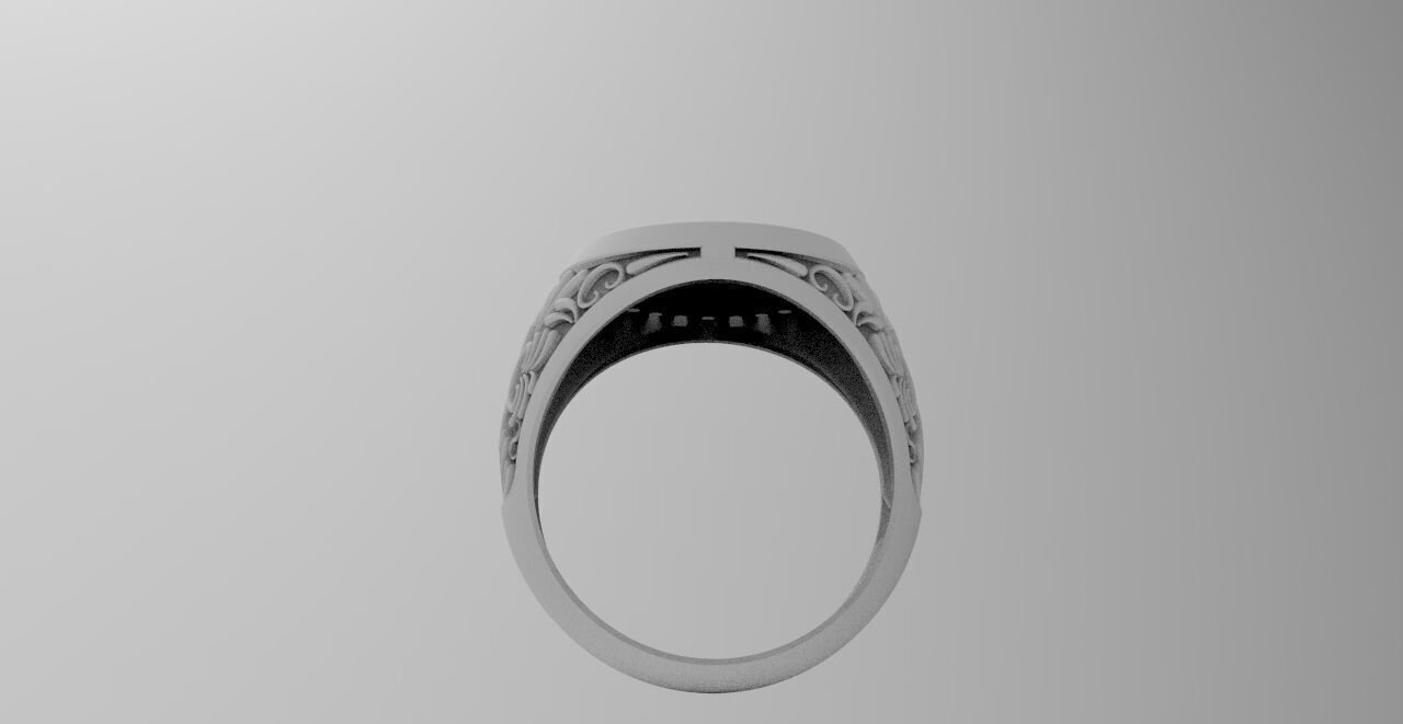 anillo escorpion  3D print model_5