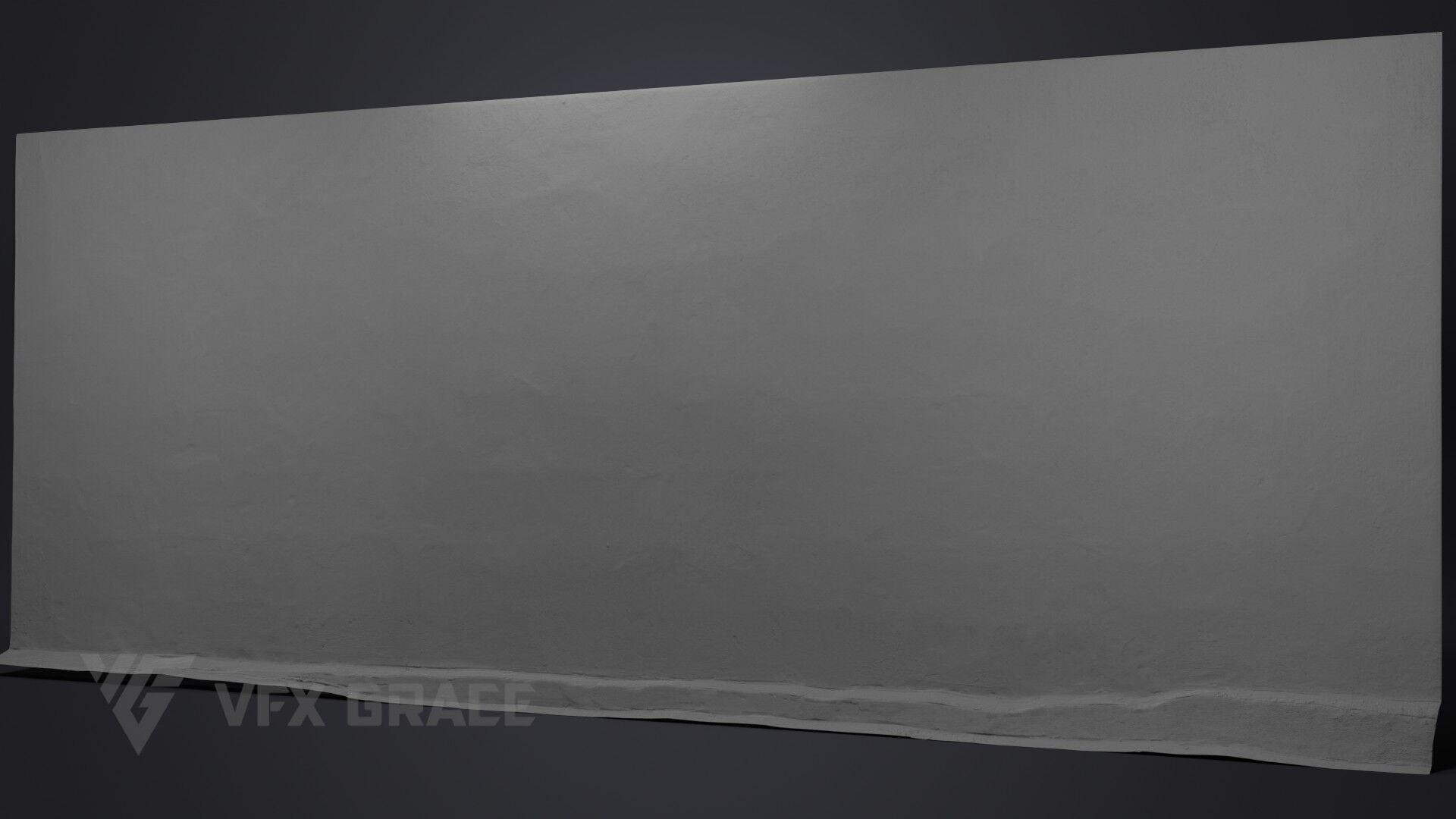 Cement Wall 001 3D model_7