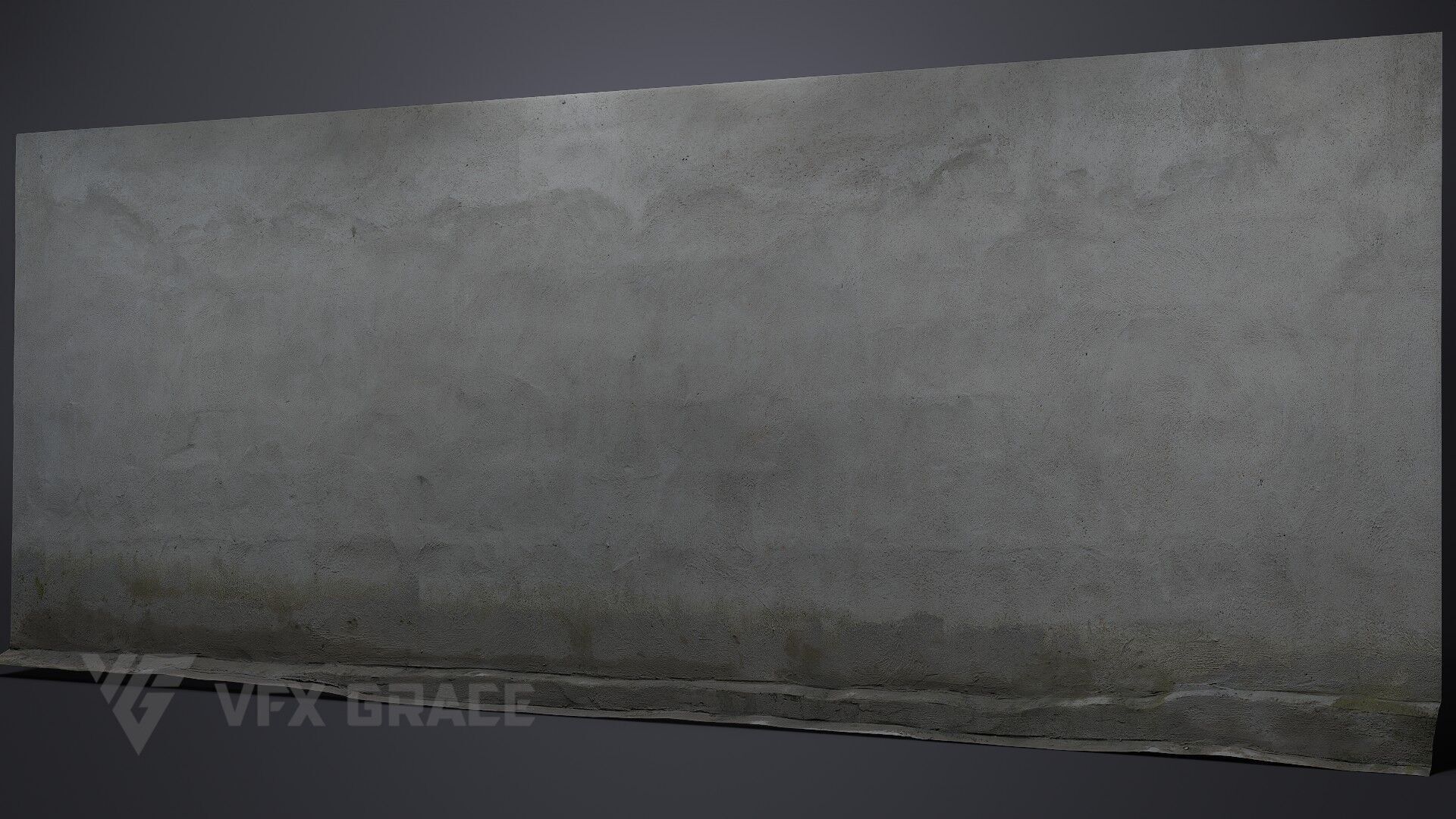 Cement Wall 001 3D model_3