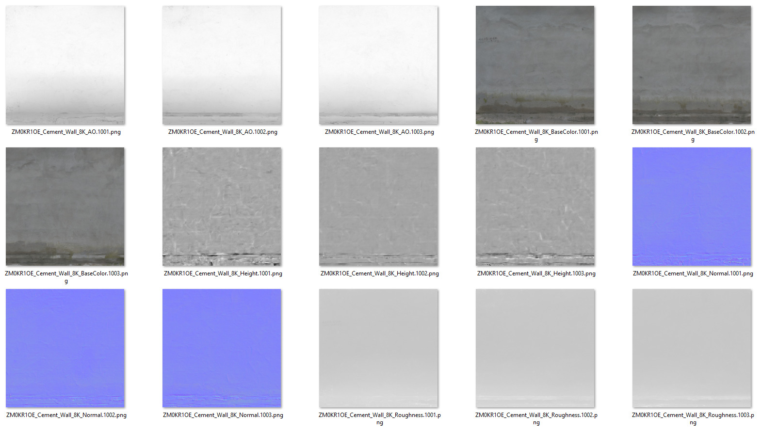 Cement Wall 001 3D model_9