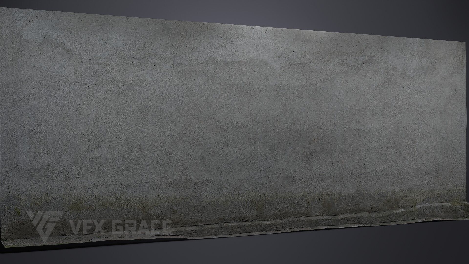 Cement Wall 001 3D model_2