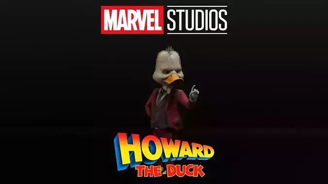 Howard The Duck Low-poly 3D model