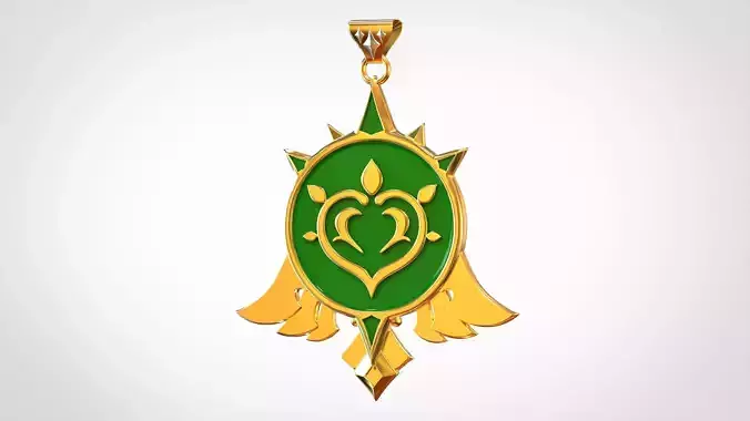 Mondstadt Vision Dendro Pendant 3D print model
