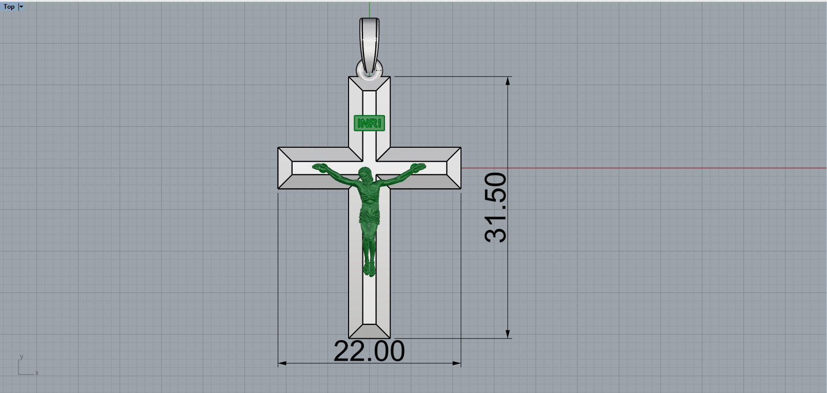 Cross model 683 3D print model_8