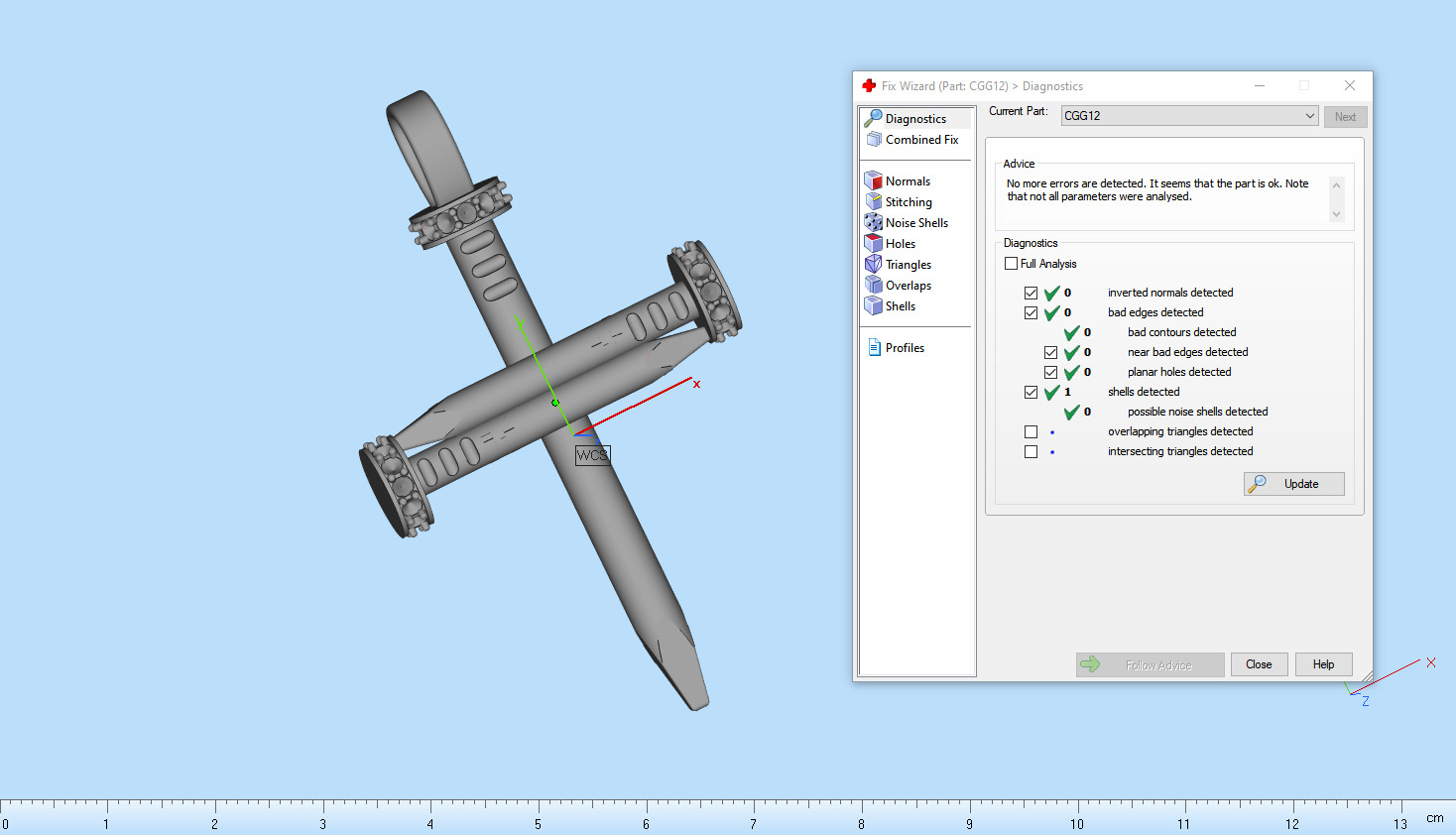 Nail cross model 684 3D print model_5