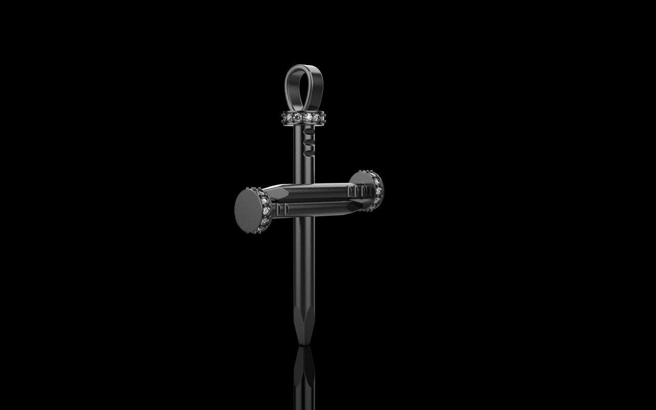 Nail cross model 684 3D print model_24