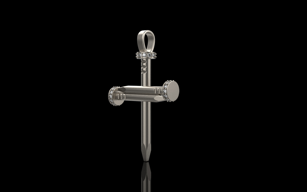 Nail cross model 684 3D print model_32