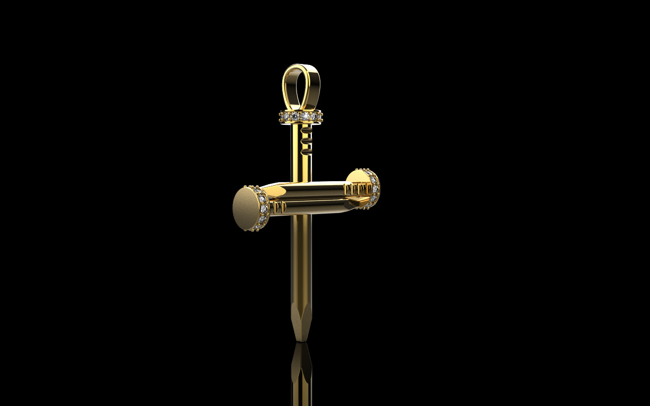 Nail cross model 684 3D print model_27