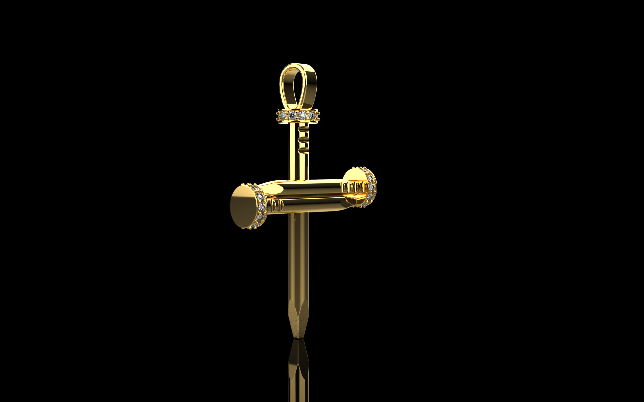 Nail cross model 684 3D print model_22