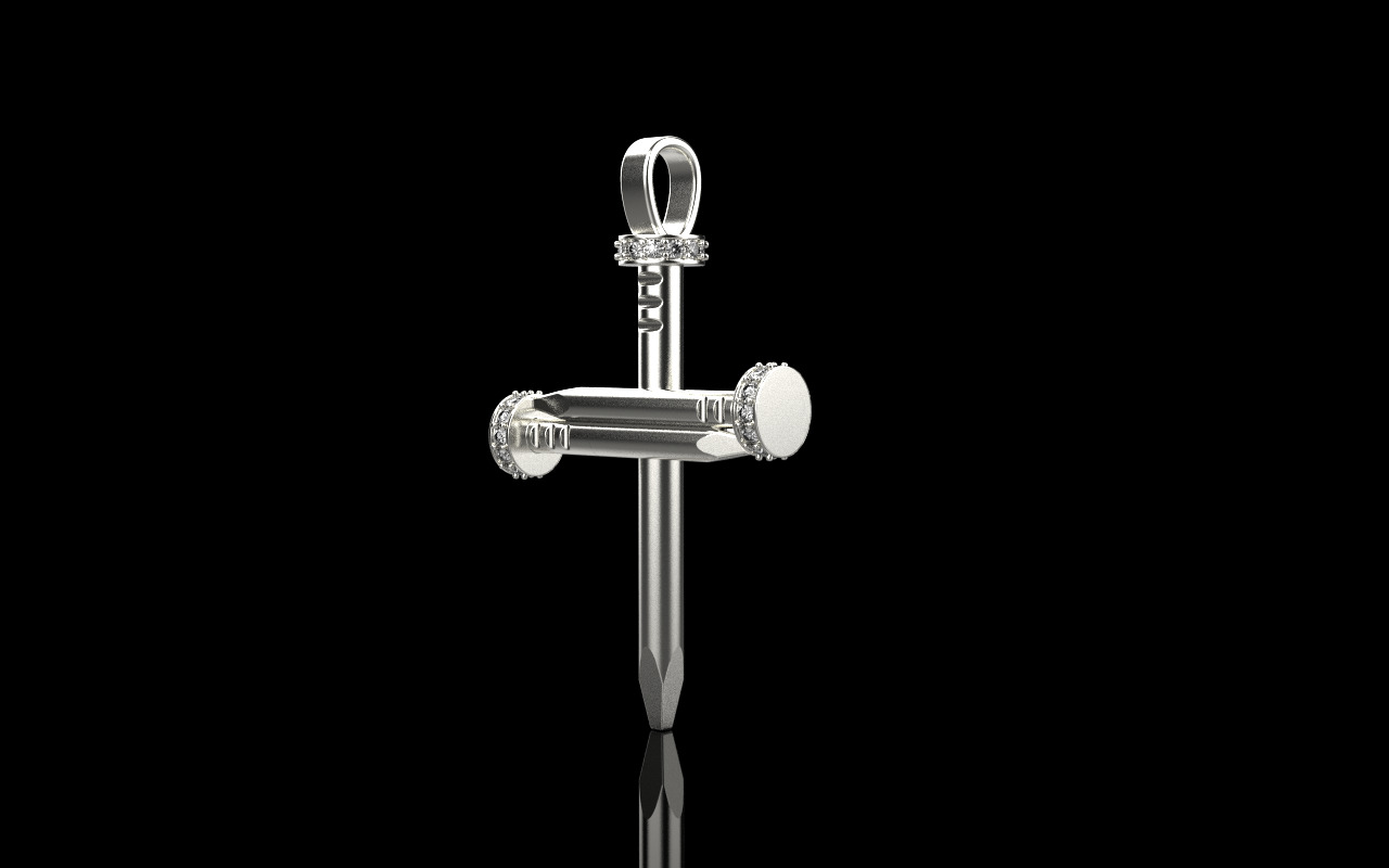 Nail cross model 684 3D print model_34