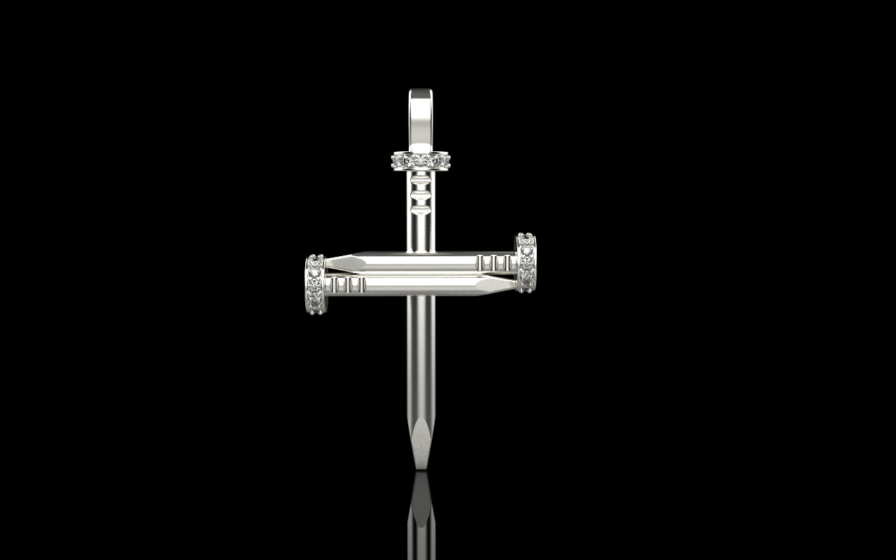 Nail cross model 684 3D print model_18