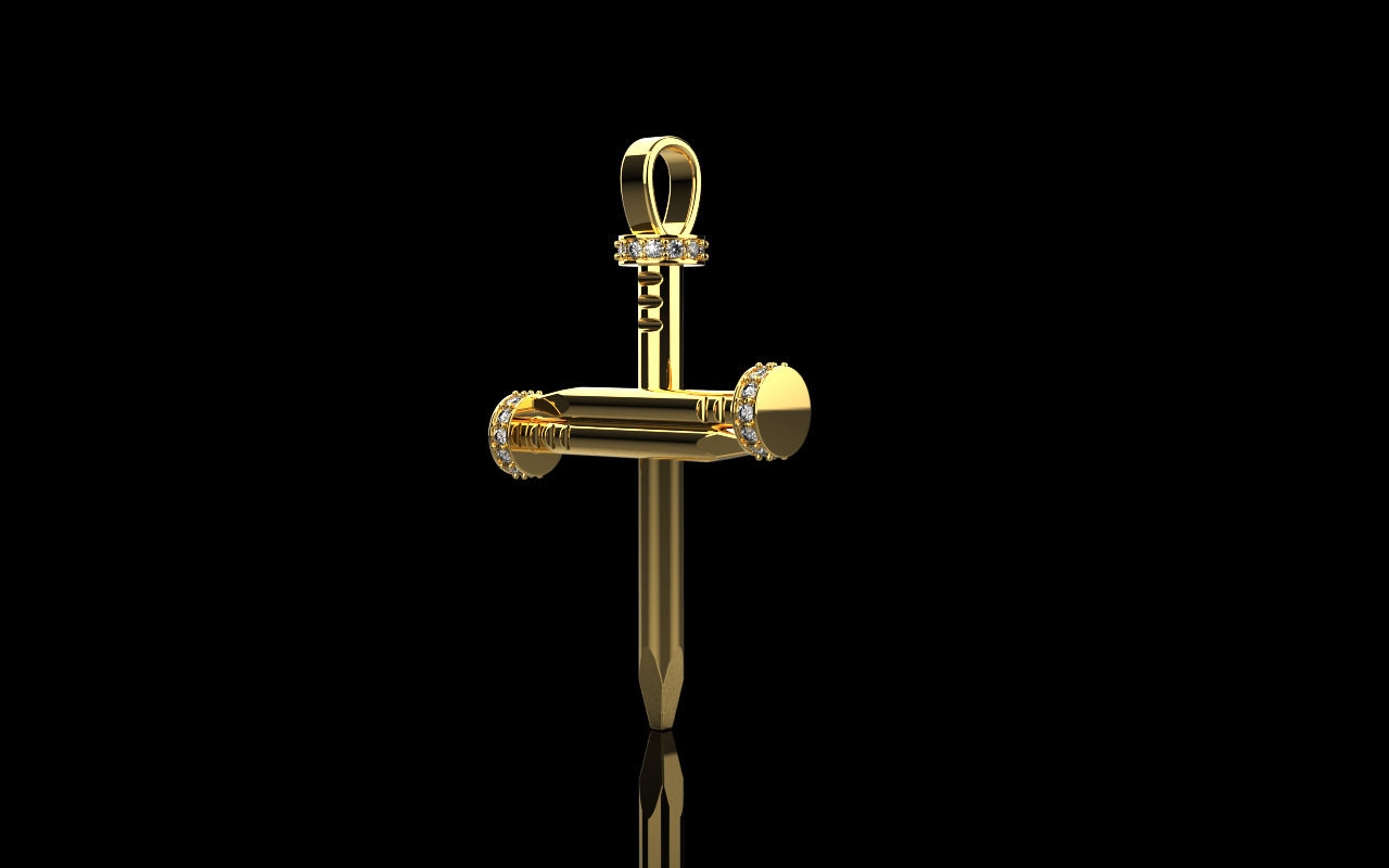 Nail cross model 684 3D print model_29