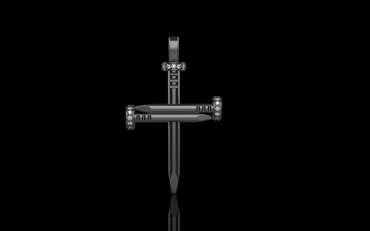 Nail cross model 684 3D print model_17