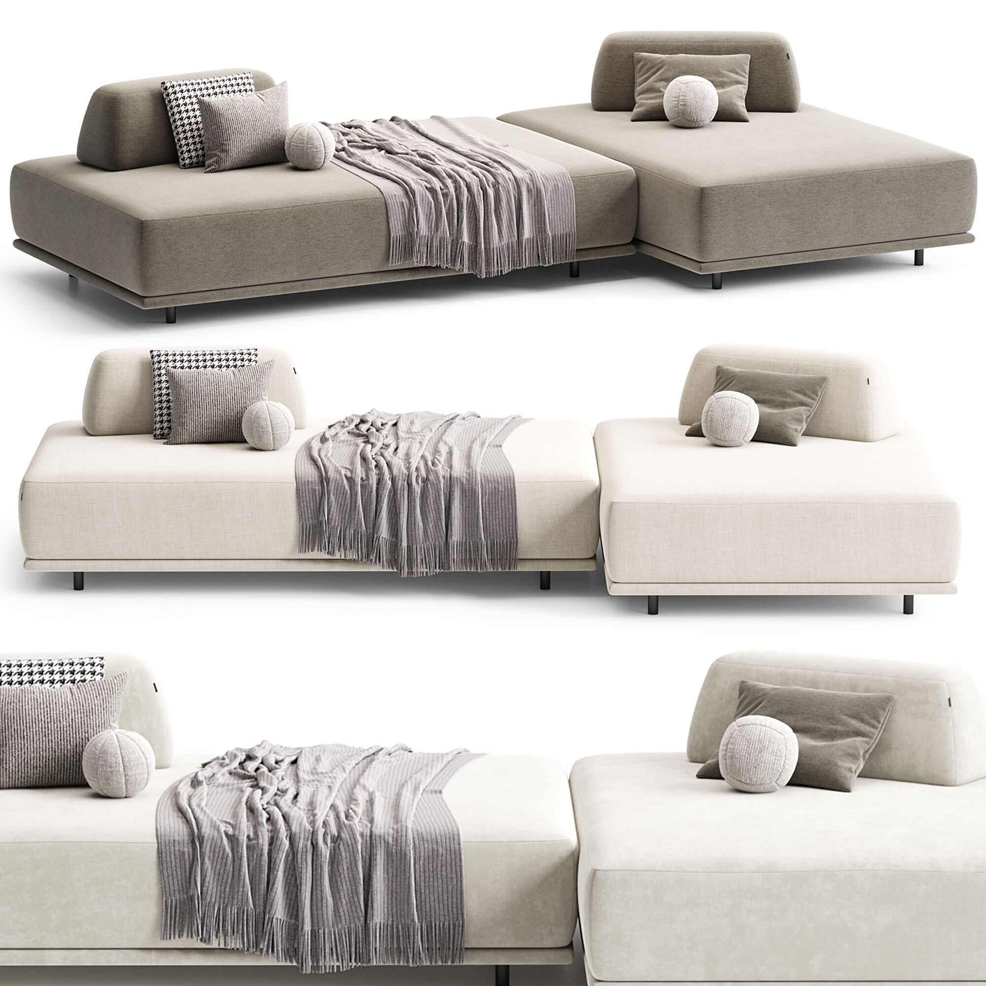 Mackenzie 2 seater sofa by Skdesign 3D model_3