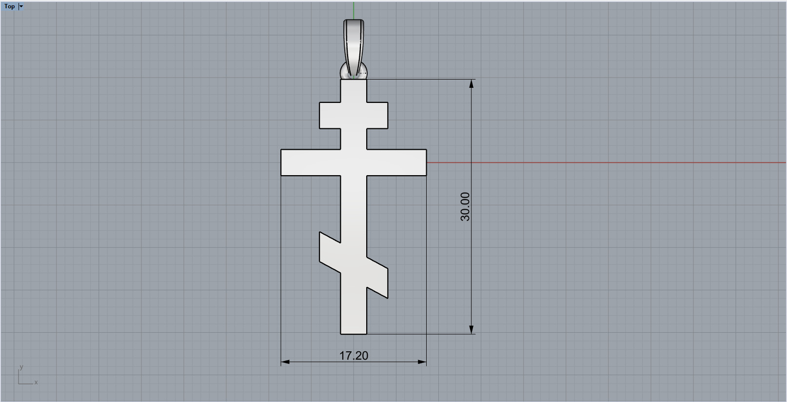Cross model 685 3D print model_3