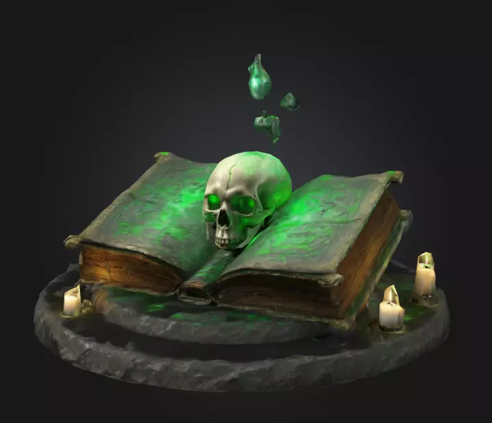 Codex of Eternal Shadows Free low-poly 3D model