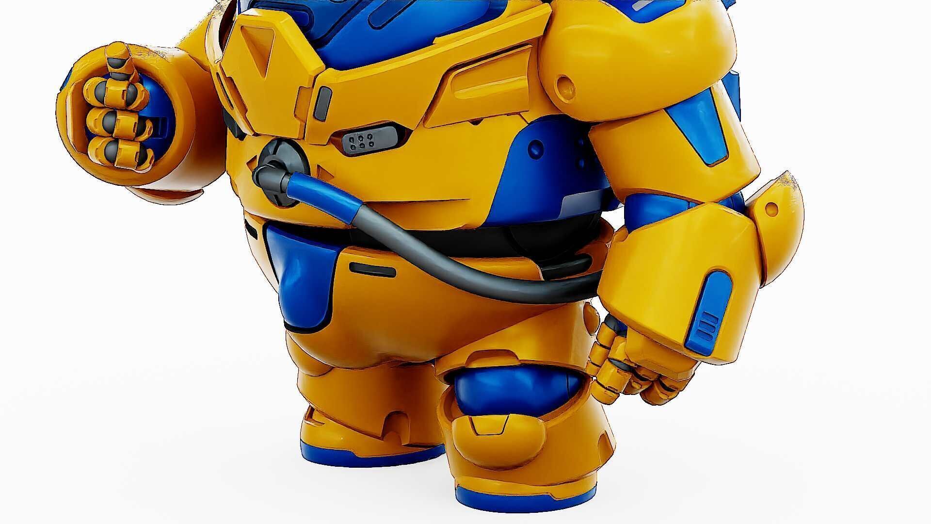 AMONG US CHARACTER-G  Rigged for Unreal Engine - Unity - MIXAMO  3D model_27