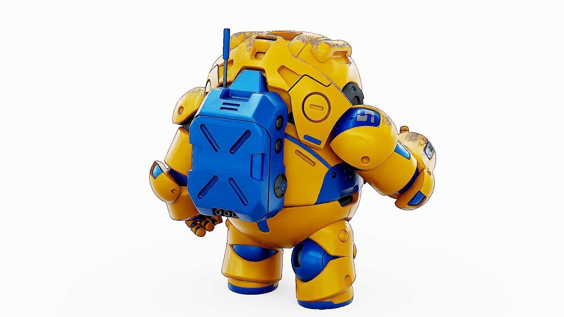 AMONG US CHARACTER-G  Rigged for Unreal Engine - Unity - MIXAMO  3D model_18