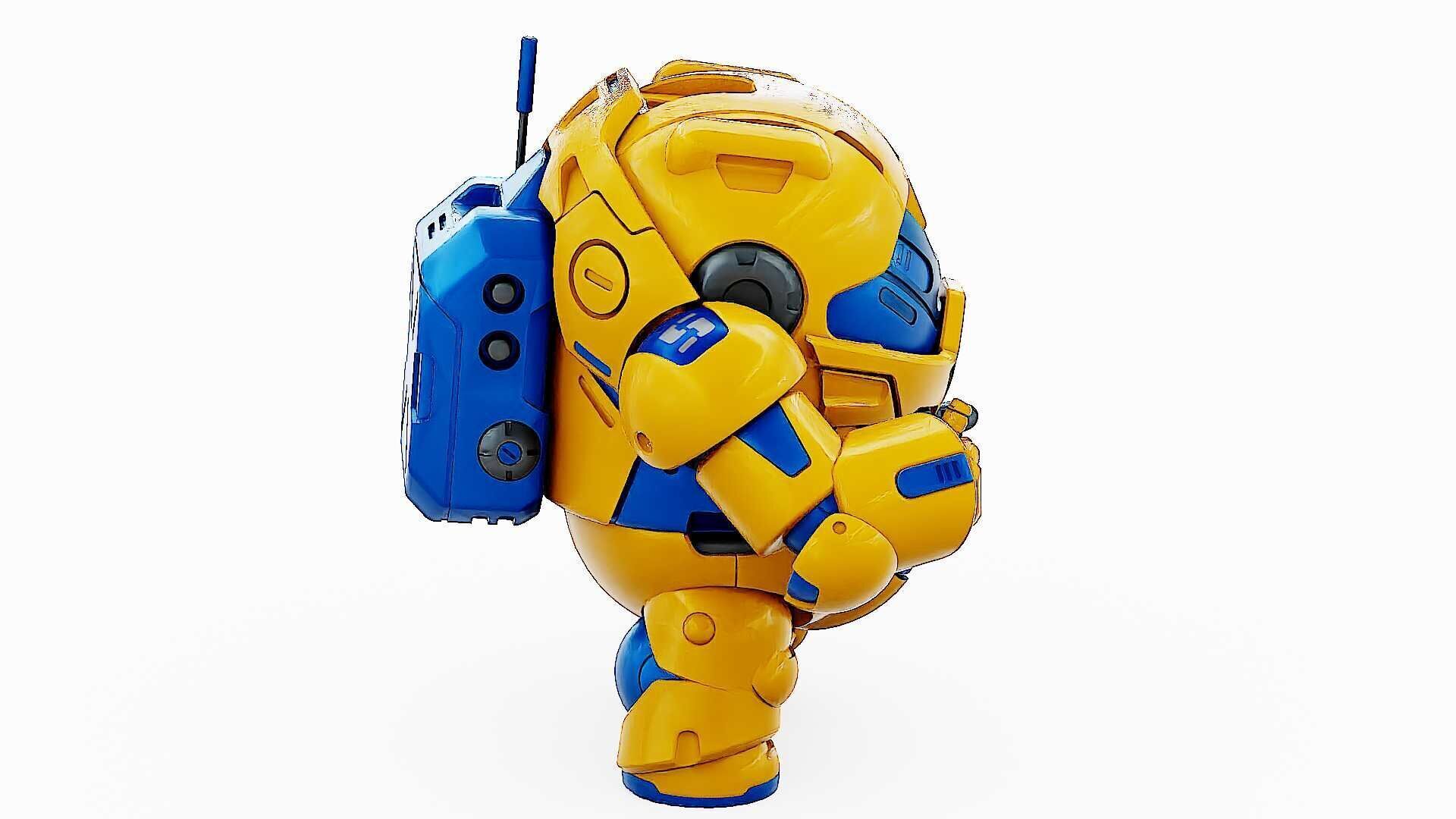 AMONG US CHARACTER-G  Rigged for Unreal Engine - Unity - MIXAMO  3D model_20