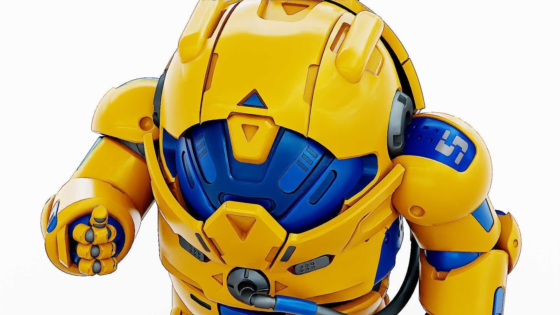 AMONG US CHARACTER-G  Rigged for Unreal Engine - Unity - MIXAMO  3D model_28