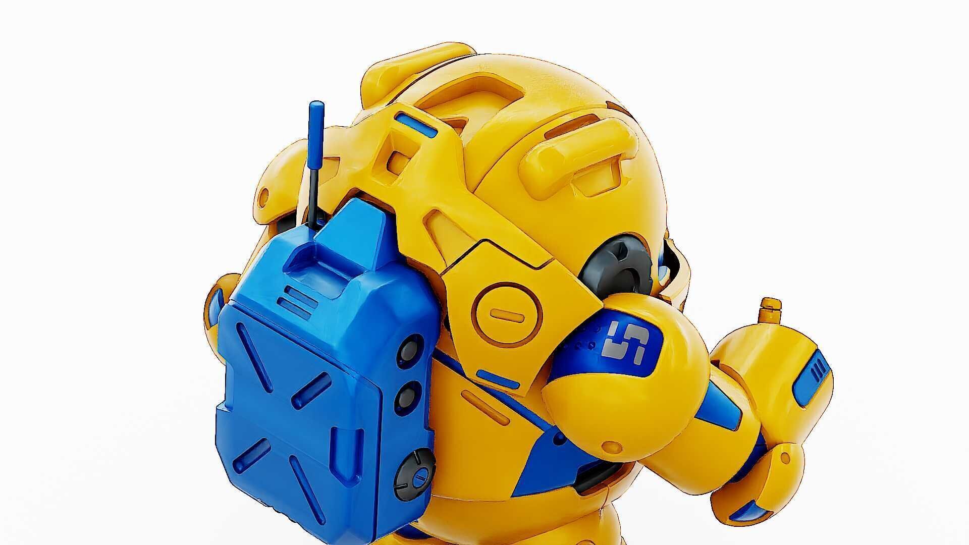 AMONG US CHARACTER-G  Rigged for Unreal Engine - Unity - MIXAMO  3D model_25