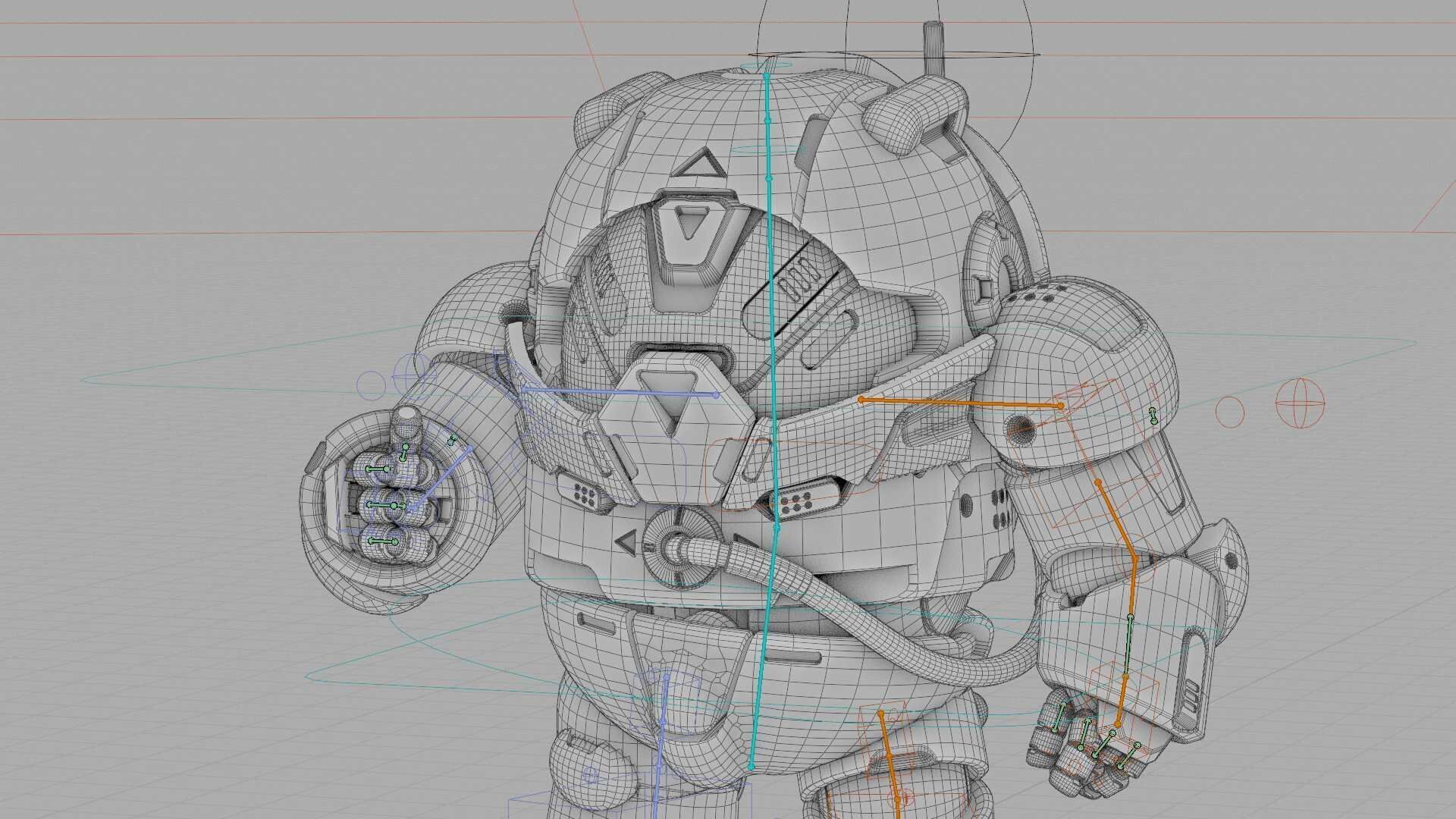 AMONG US CHARACTER-G  Rigged for Unreal Engine - Unity - MIXAMO  3D model_42