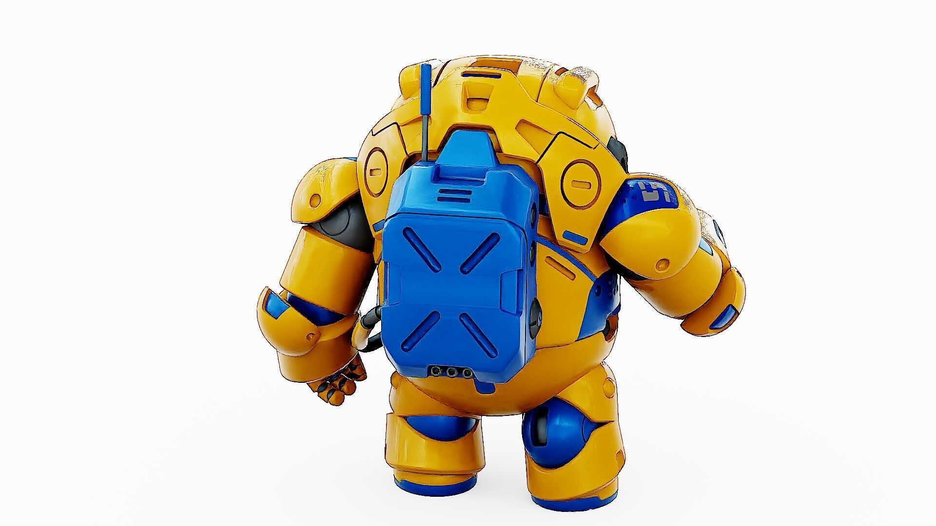 AMONG US CHARACTER-G  Rigged for Unreal Engine - Unity - MIXAMO  3D model_17