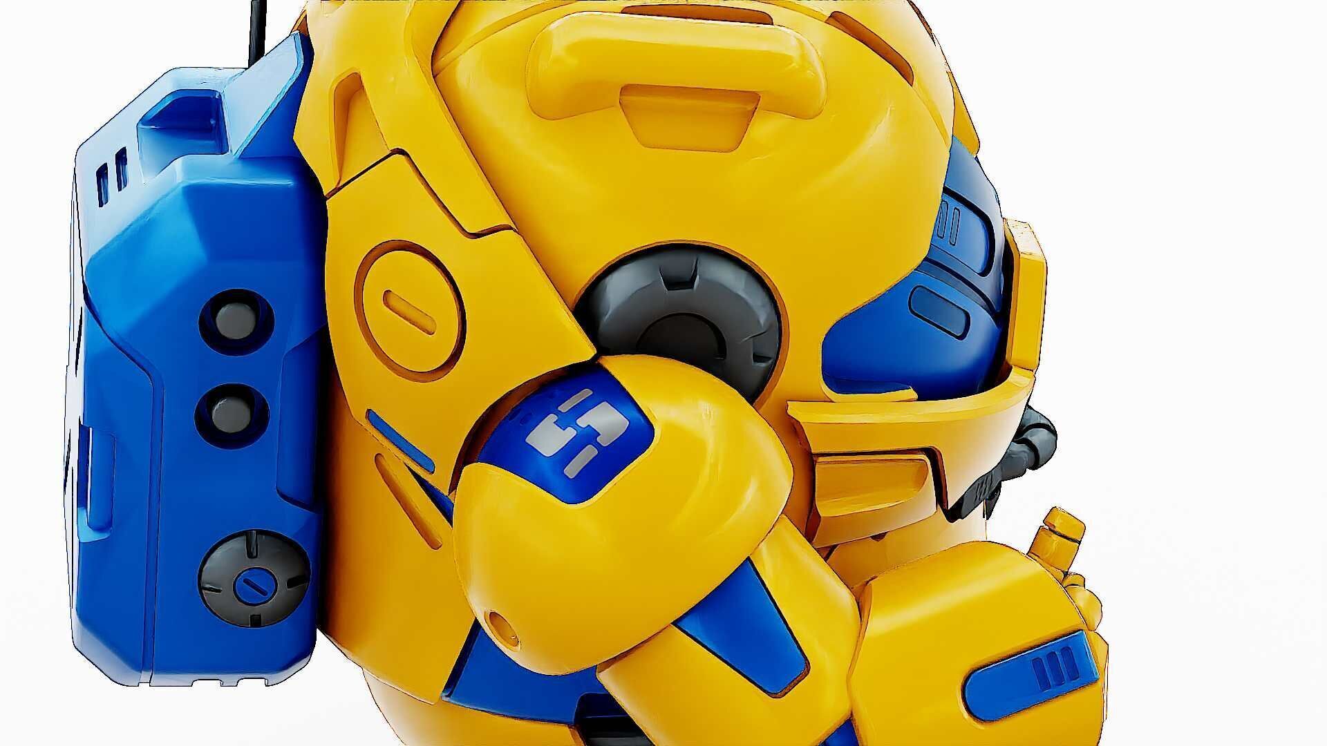 AMONG US CHARACTER-G  Rigged for Unreal Engine - Unity - MIXAMO  3D model_29