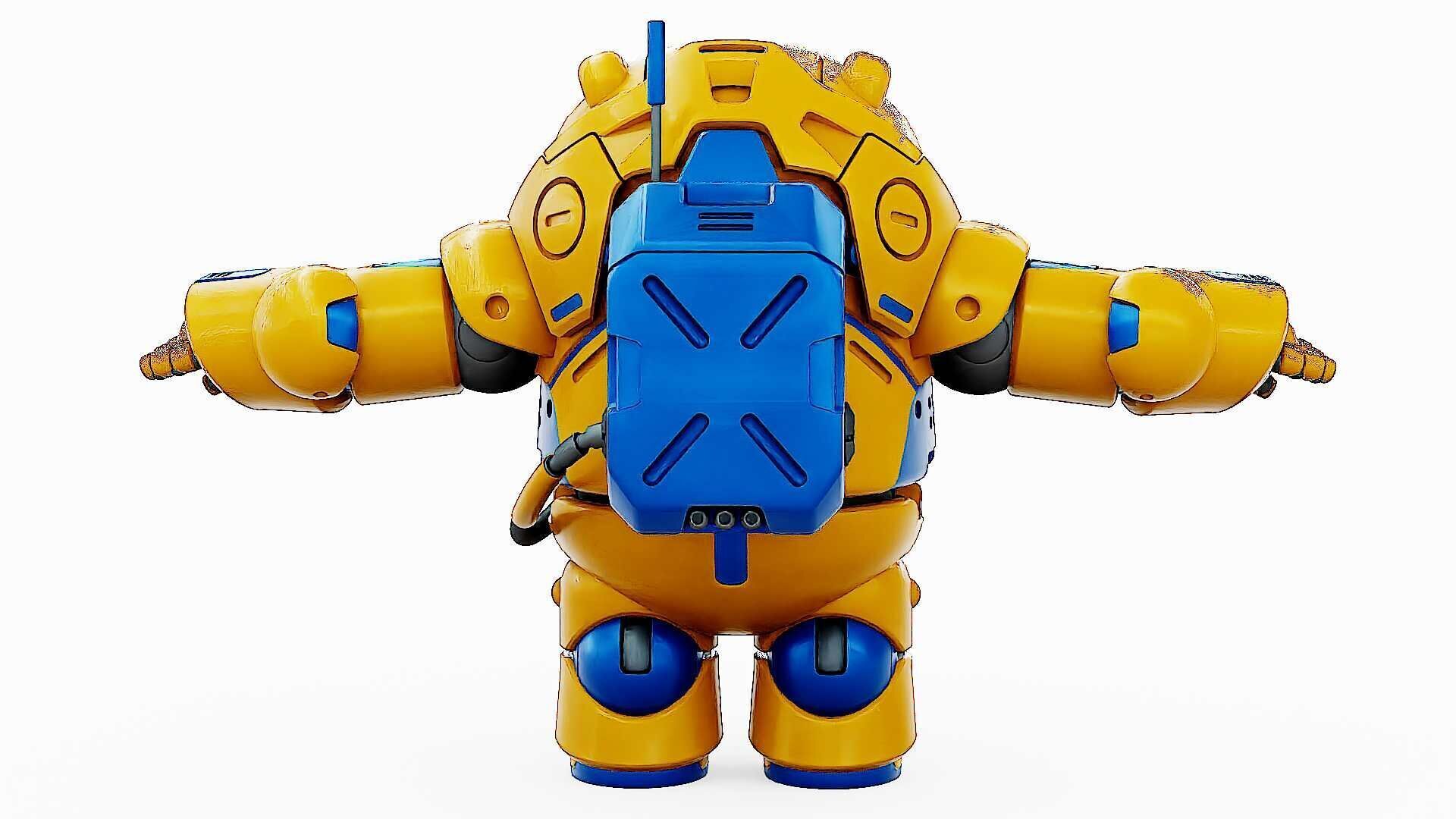 AMONG US CHARACTER-G  Rigged for Unreal Engine - Unity - MIXAMO  3D model_31