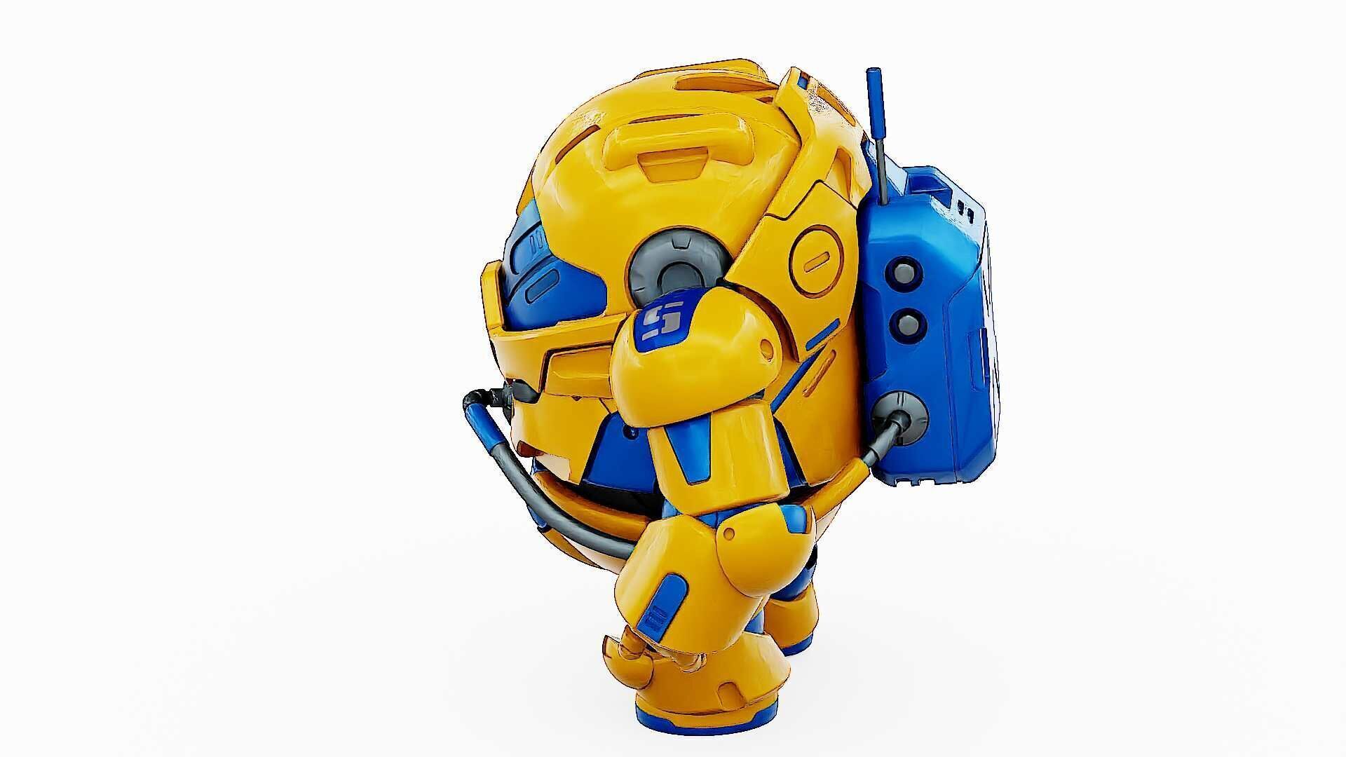 AMONG US CHARACTER-G  Rigged for Unreal Engine - Unity - MIXAMO  3D model_10