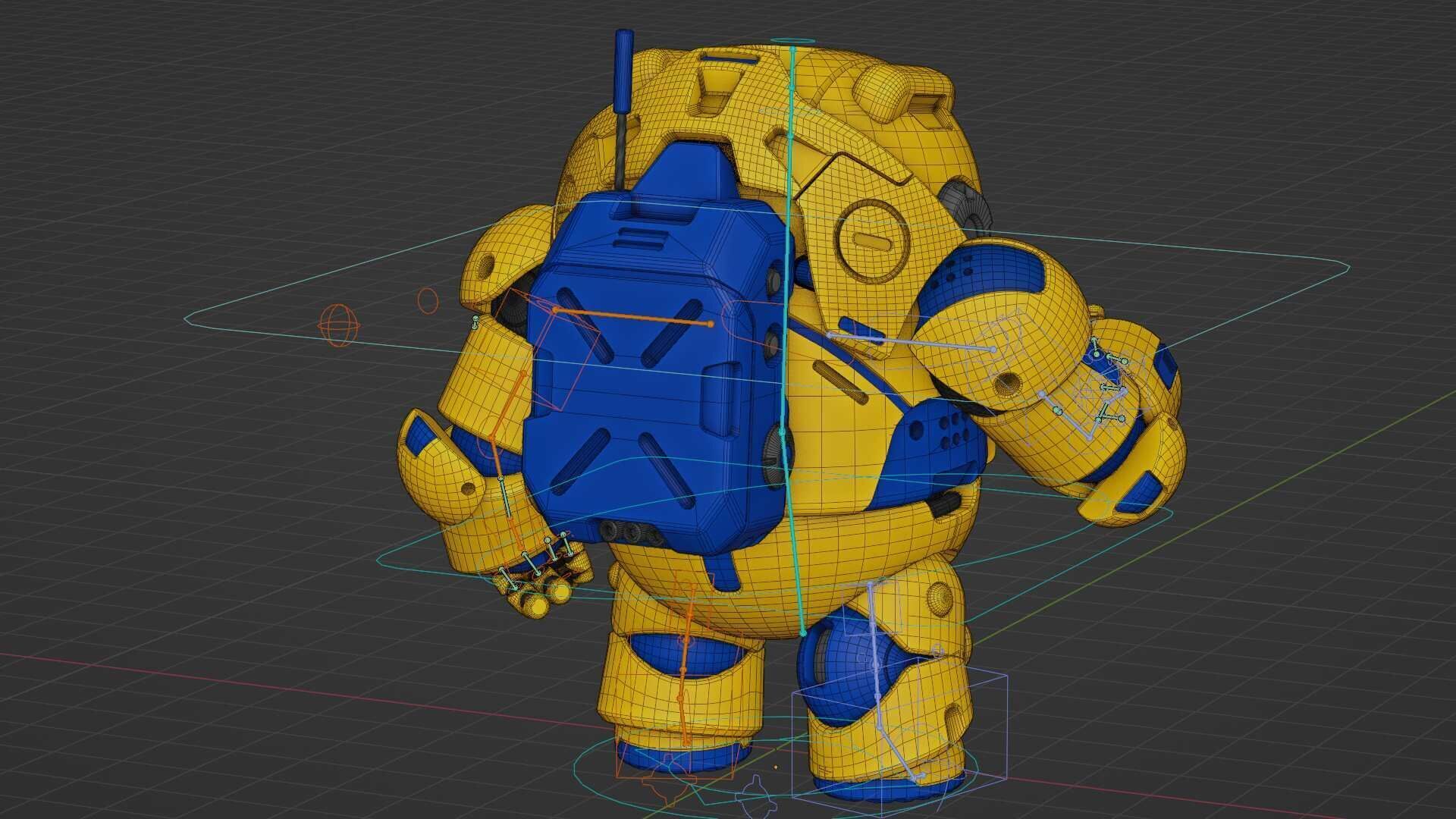 AMONG US CHARACTER-G  Rigged for Unreal Engine - Unity - MIXAMO  3D model_38