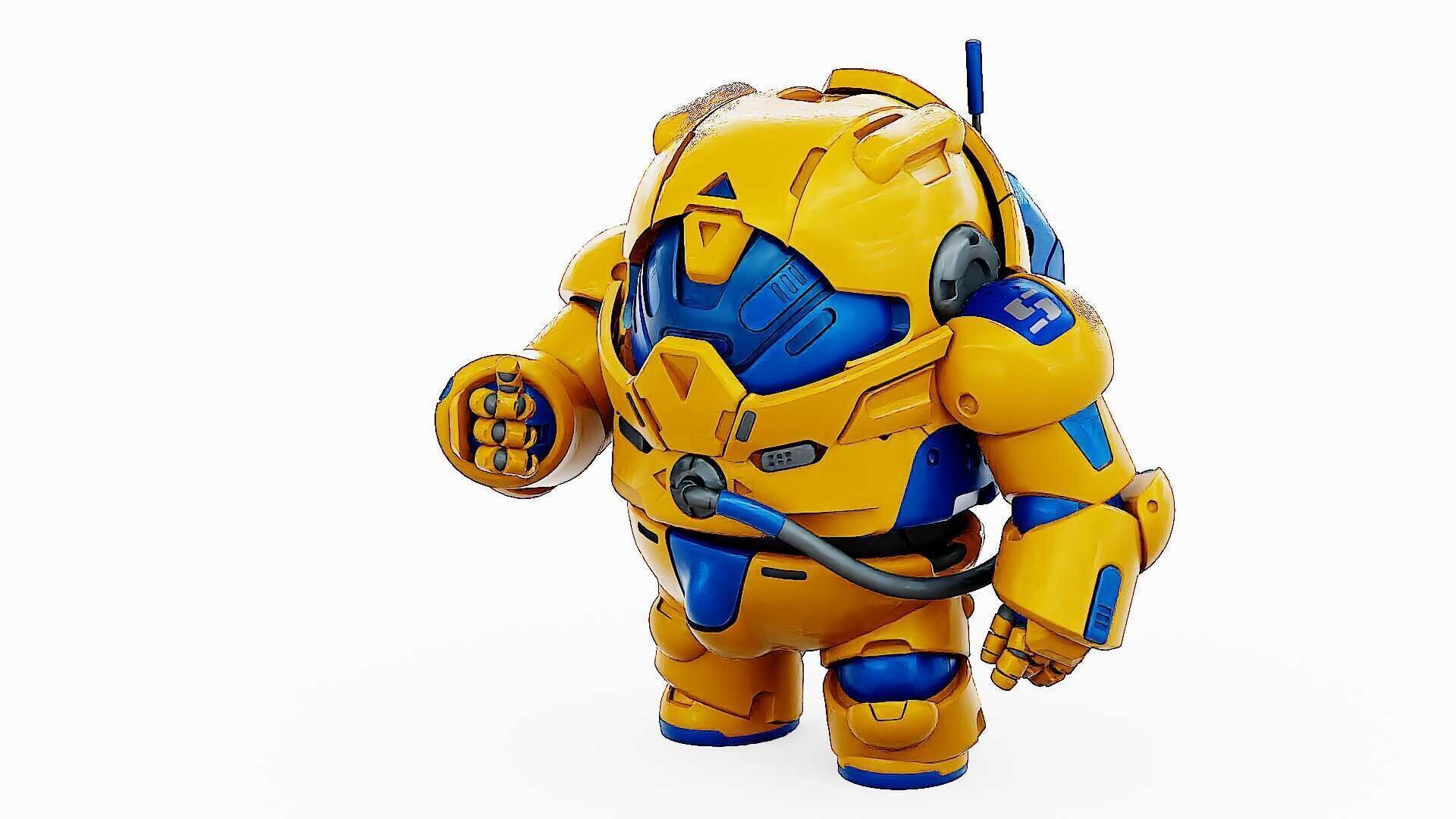 AMONG US CHARACTER-G  Rigged for Unreal Engine - Unity - MIXAMO  3D model_5