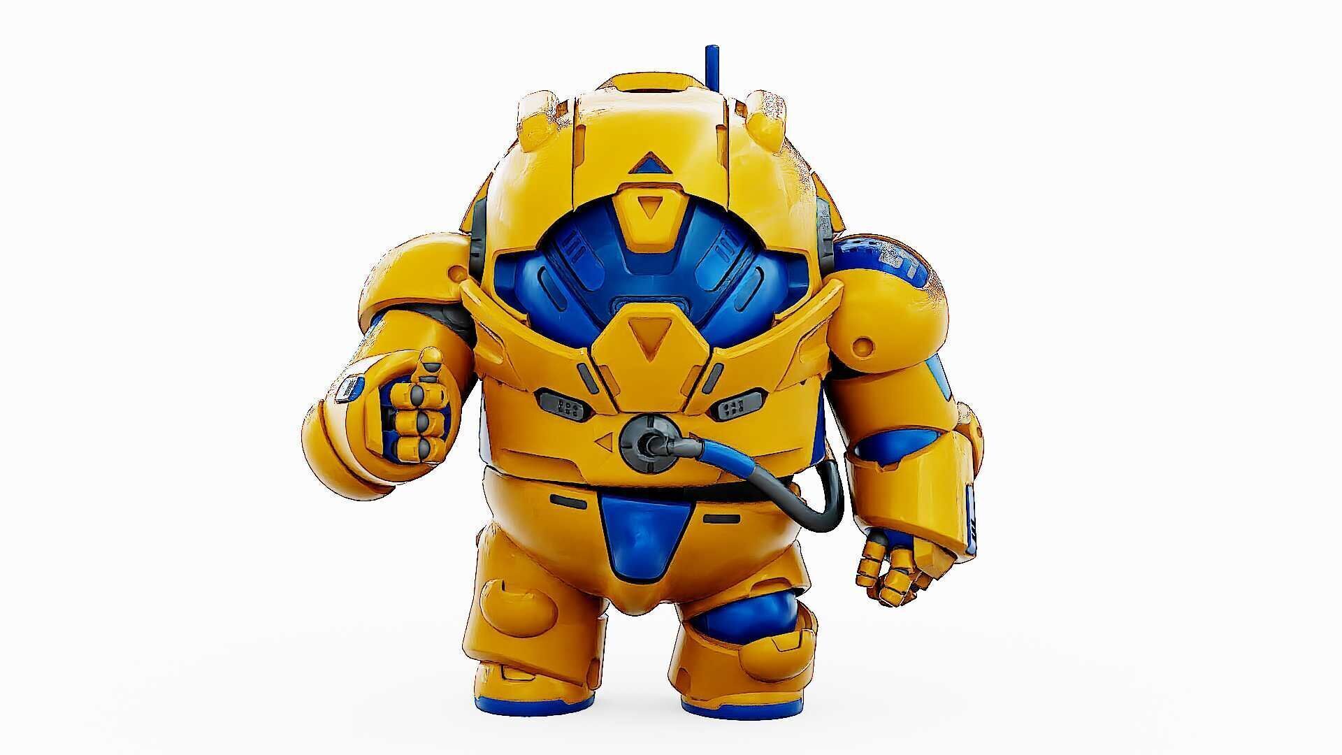 AMONG US CHARACTER-G  Rigged for Unreal Engine - Unity - MIXAMO  3D model_2