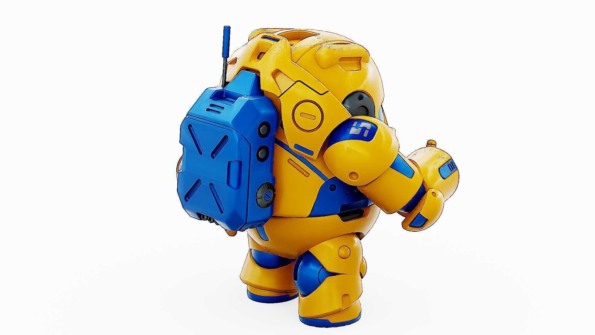 AMONG US CHARACTER-G  Rigged for Unreal Engine - Unity - MIXAMO  3D model_19