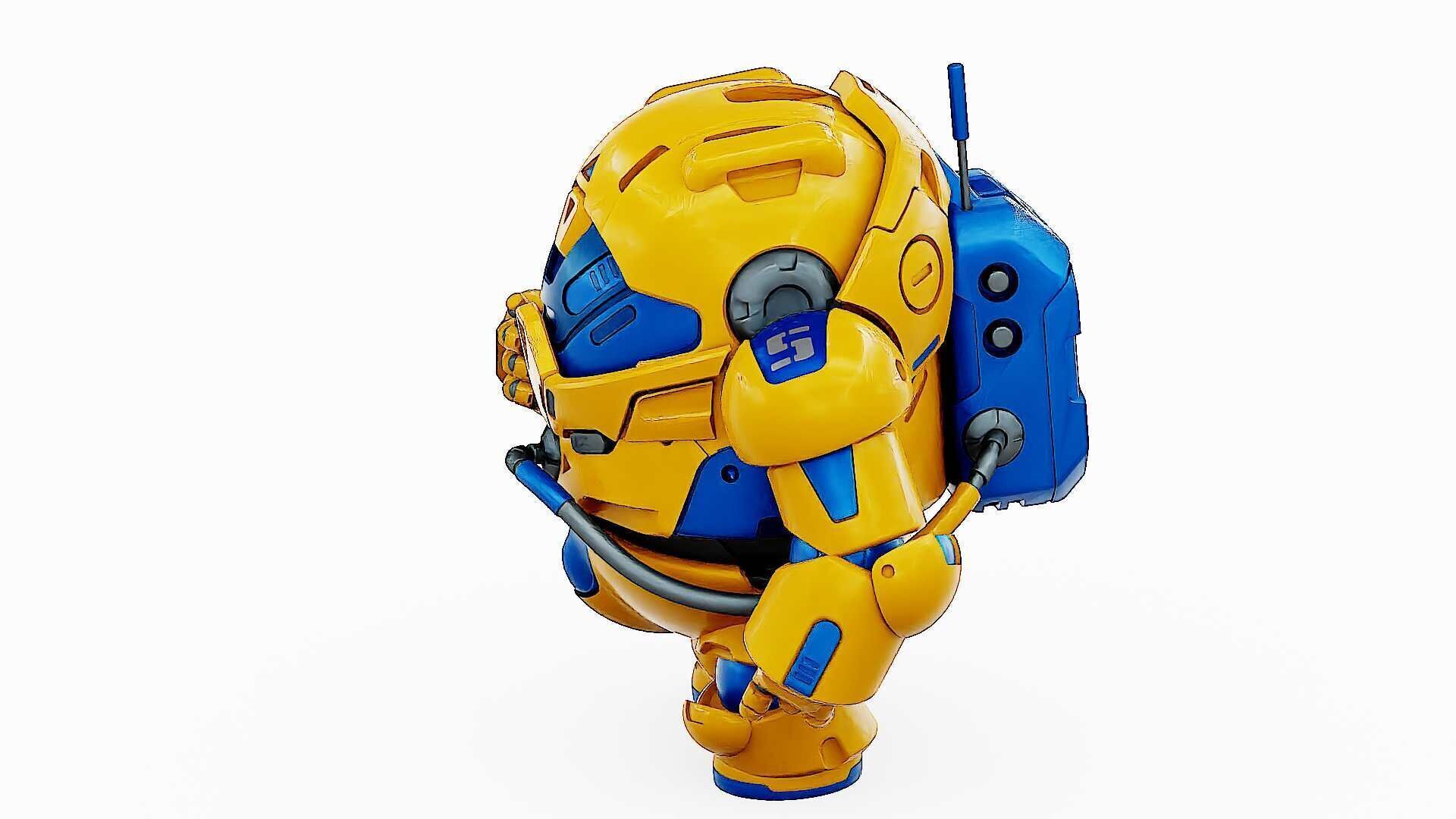 AMONG US CHARACTER-G  Rigged for Unreal Engine - Unity - MIXAMO  3D model_9