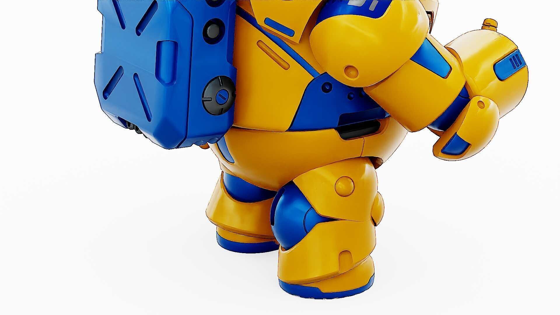 AMONG US CHARACTER-G  Rigged for Unreal Engine - Unity - MIXAMO  3D model_26