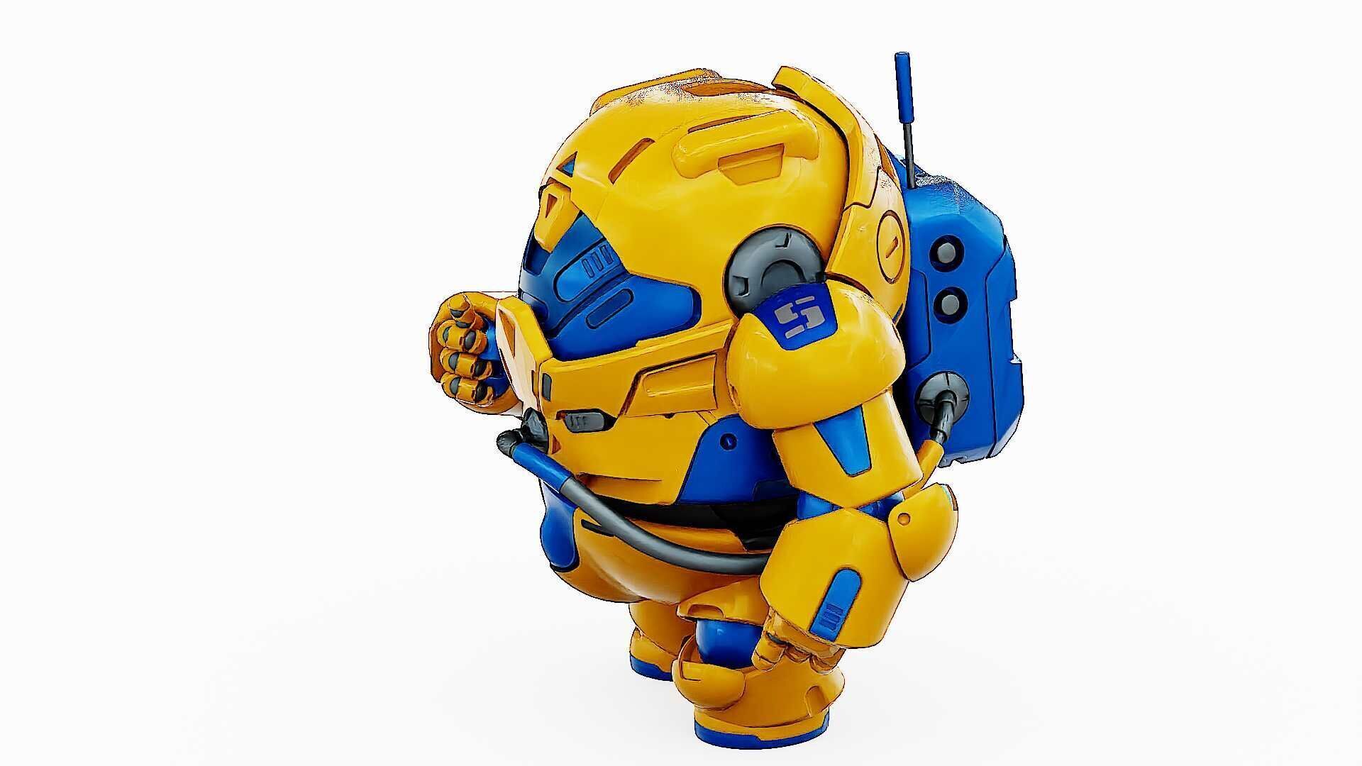 AMONG US CHARACTER-G  Rigged for Unreal Engine - Unity - MIXAMO  3D model_8