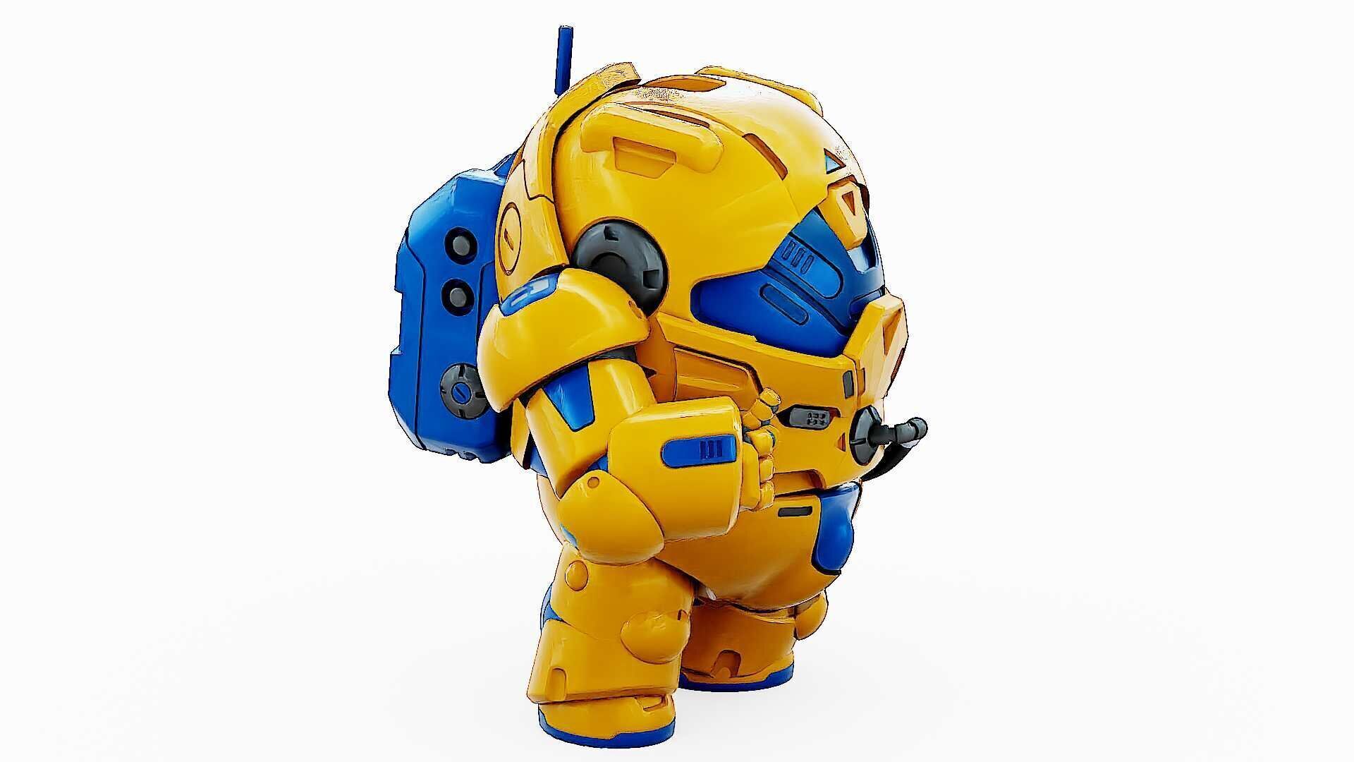 AMONG US CHARACTER-G  Rigged for Unreal Engine - Unity - MIXAMO  3D model_21