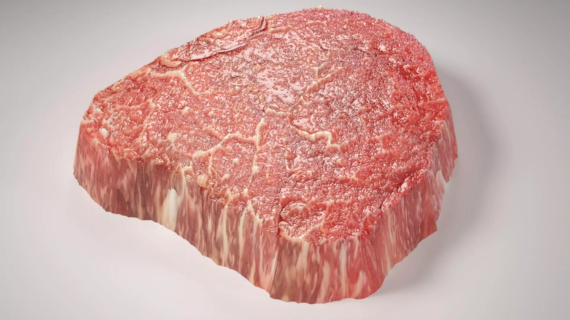 A Beef Fillet Steak Low-poly 3D model