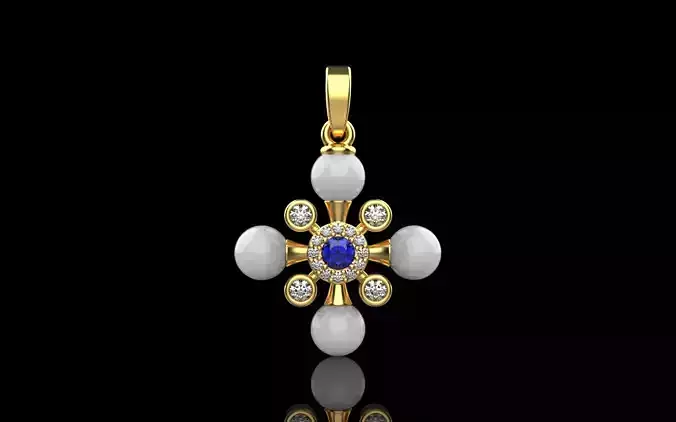 Pearl cross model 686 3D print model