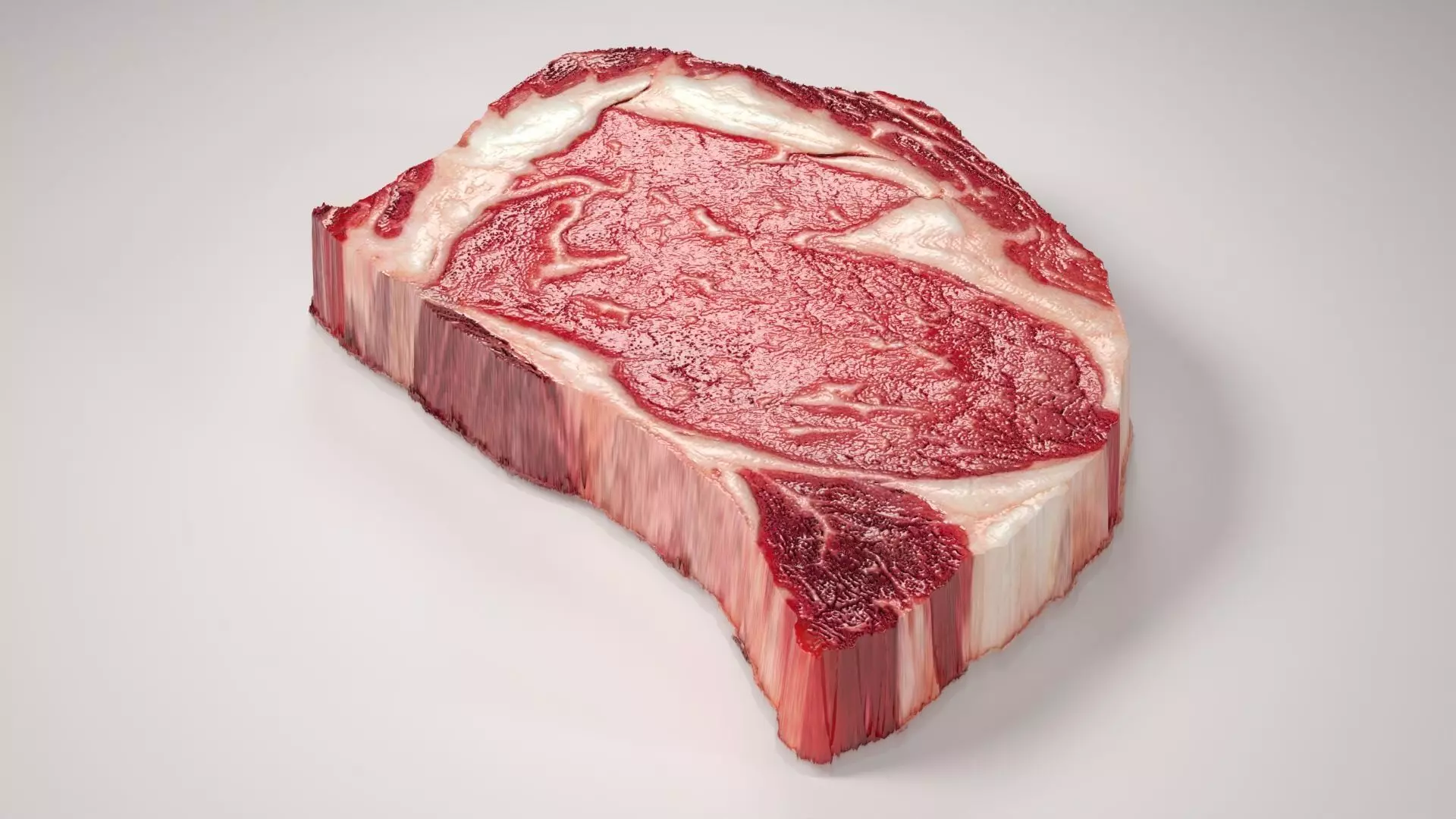 A Beef Ribeye Steak Low-poly 3D model
