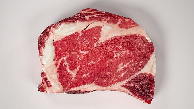 A Beef Ribeye Steak Low-poly 3D model 4