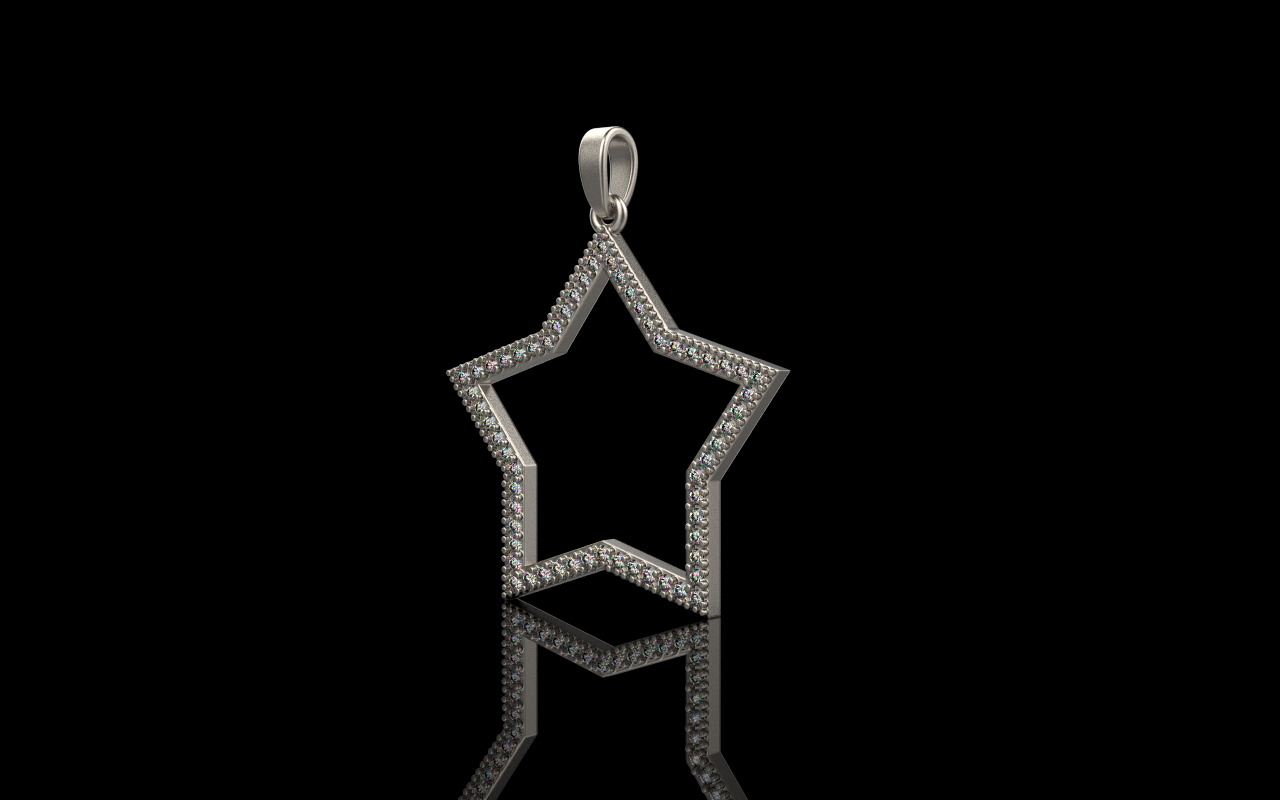 Star pendant model 687 3D print model_24