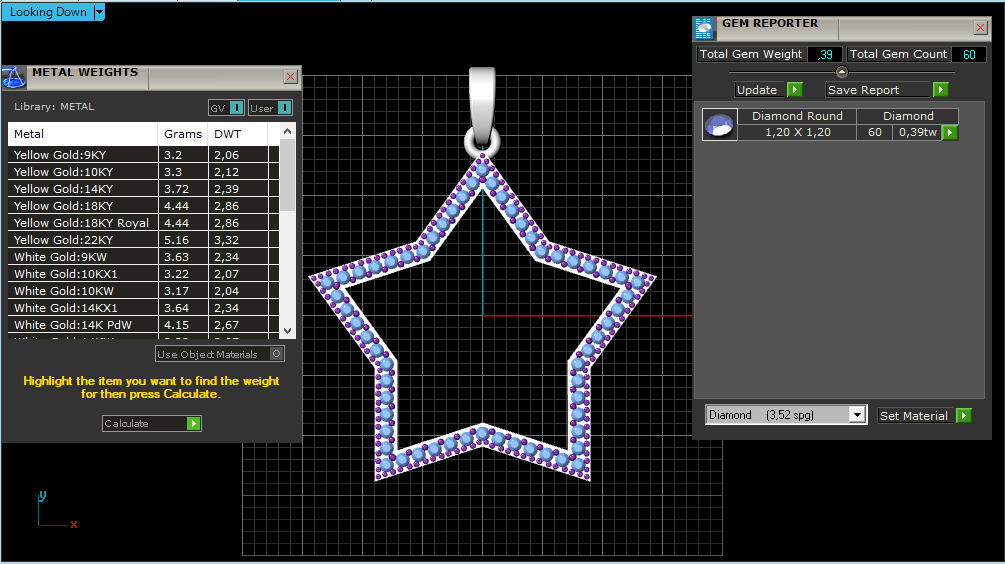 Star pendant model 687 3D print model_4