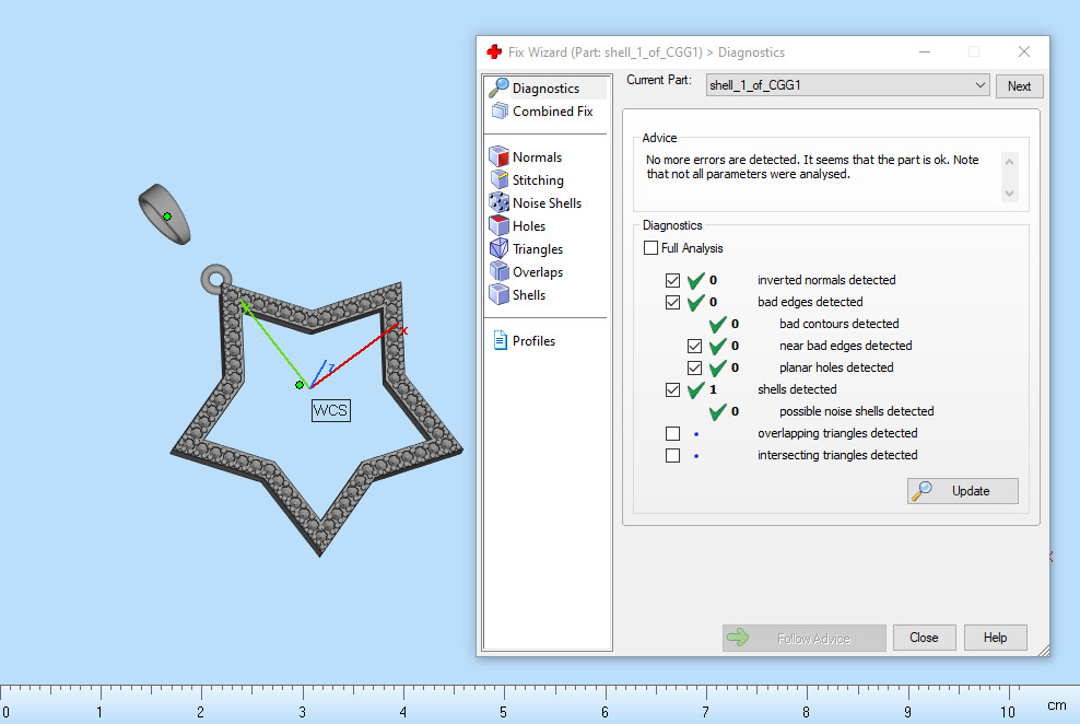 Star pendant model 687 3D print model_5