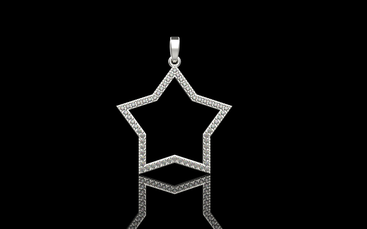 Star pendant model 687 3D print model_14